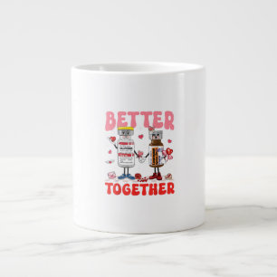 Valentine Better Together Krankenschwester Rosa Sc Jumbo-Tasse