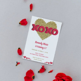 Valentine Birthday Einladung
