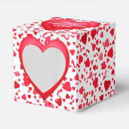 Valentine Birthday Red Confetti Personalisiertes H Geschenkschachtel