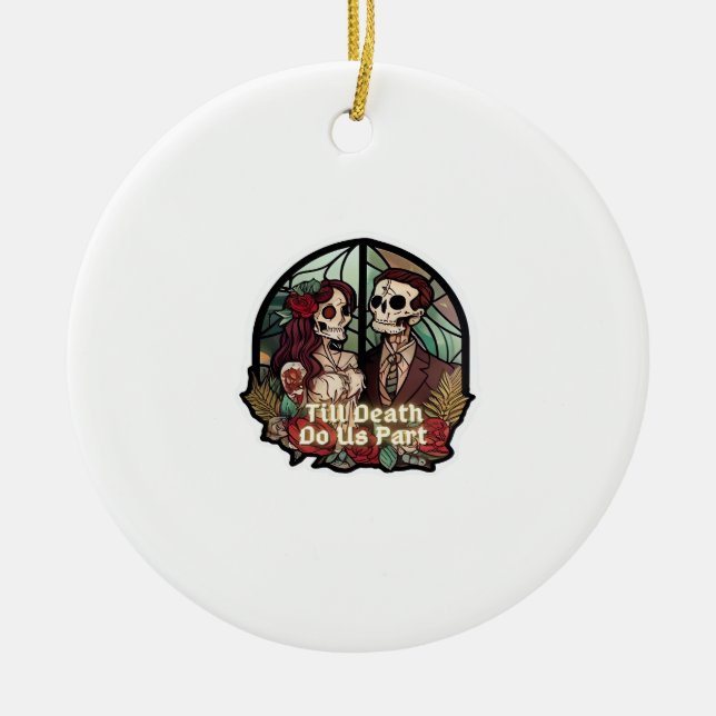 Valentine bis zum Tod tun uns Teil Classic Keramik Ornament (Vorne)
