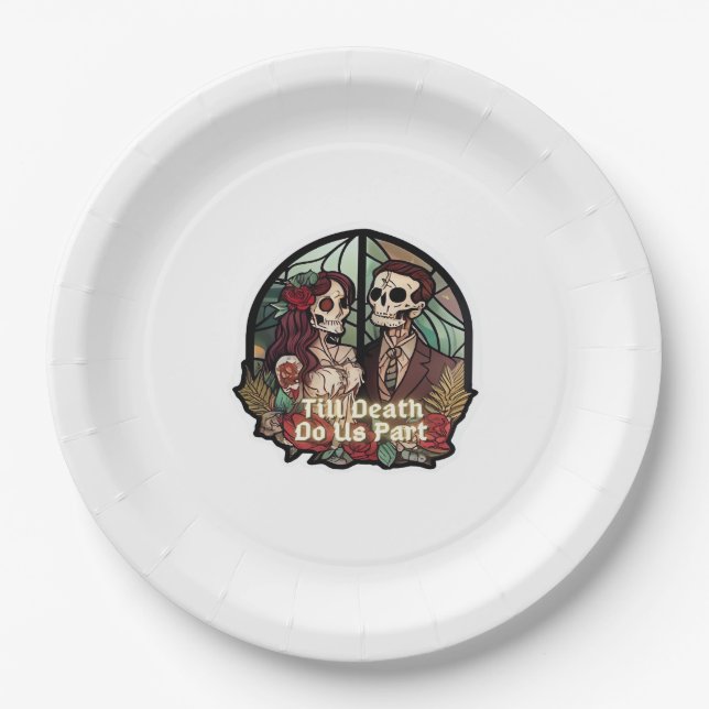 Valentine bis zum Tod tun uns Teil Classic Pappteller (Vorderseite)