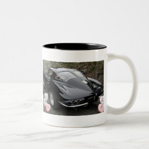 Valentine Black Corvette Zweifarbige Tasse
