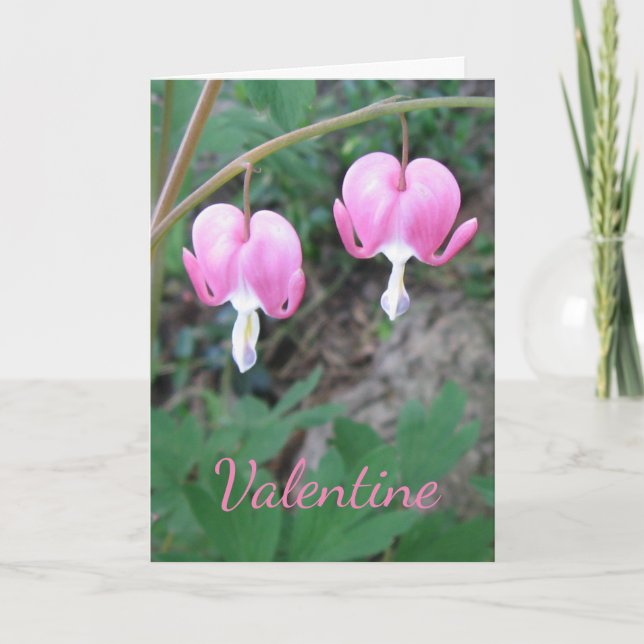 Valentine Blutung Herzkarte Feiertagskarte (Vorderseite)