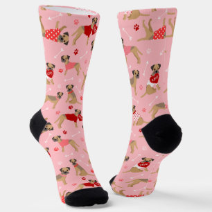 Valentine Border Terrier Socks Socken