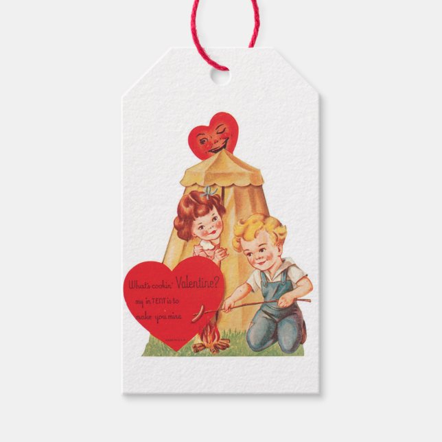 Valentine Boy Girl Herz Geschenkanhänger (Vorderseite)