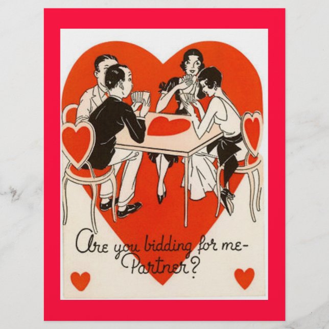 Valentine Bridge Game individuell anpassbar (Vorderseite)