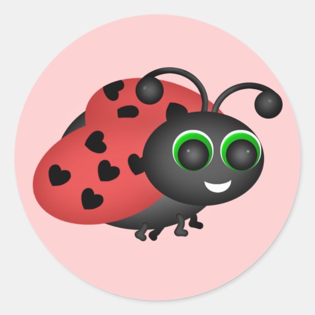 Valentine Bug Sticker (Vorderseite)