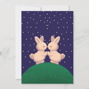 Valentine Bunnies Feiertagskarte