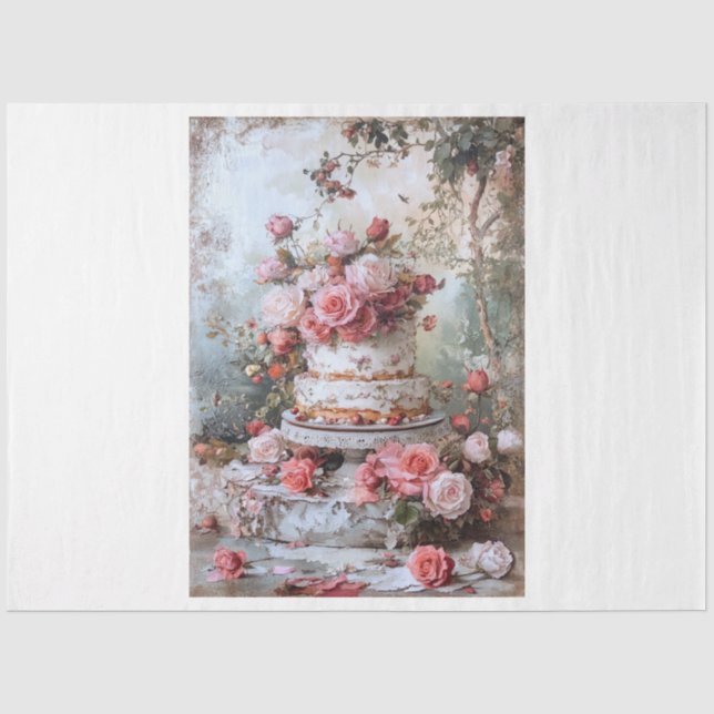 Valentine Cake Seidenpapier (Vorderseite)