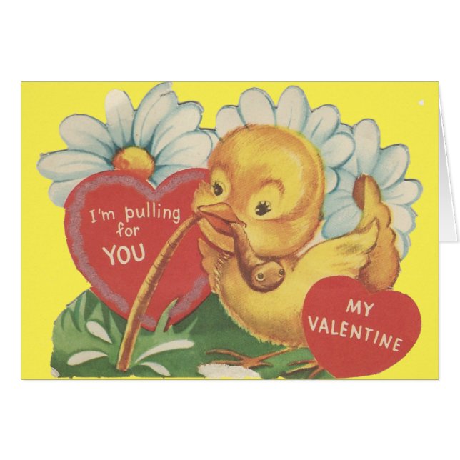 Valentine canard vintage (Devant horizontal)