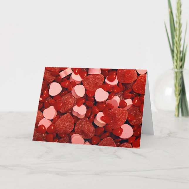 Valentine Candies Feiertagskarte (Vorderseite)