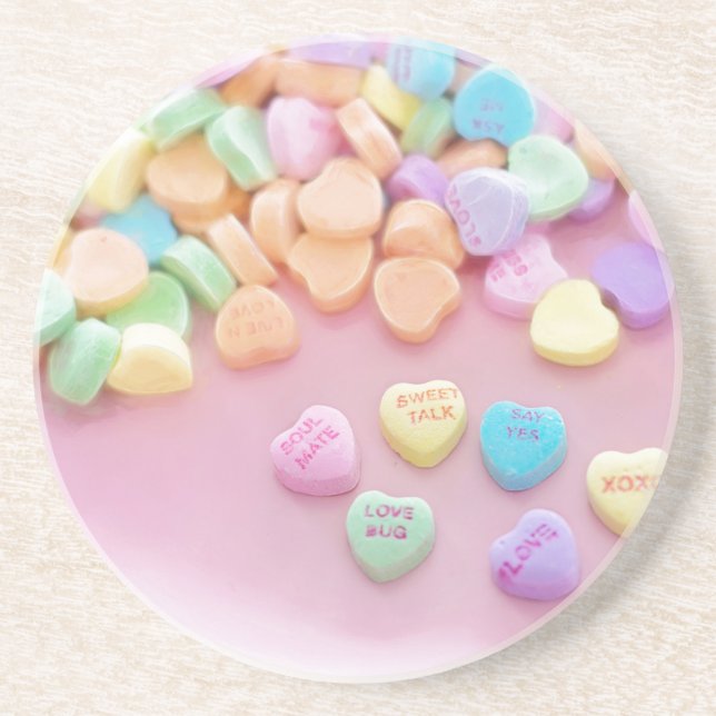 Valentine Candy Getränkeuntersetzer (Vorne)