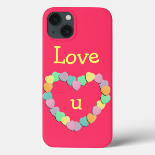 Valentine Candy Hearts Heart iPhone 13 Hülle