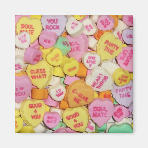 Valentine Candy Hearts Magnet