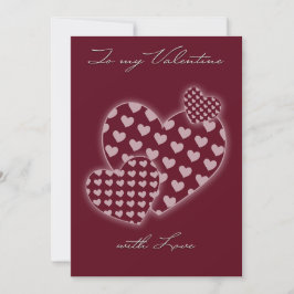 Valentine Card Feiertagskarte