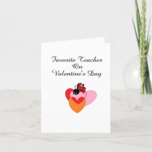 Valentine Card: Lieblingslehrer Feiertagskarte