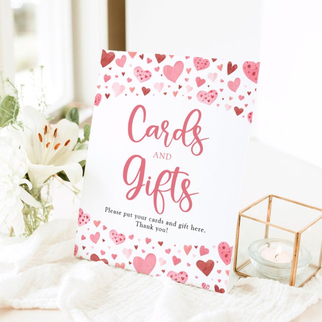 Valentine Cards und Geschenke Babydusche Sockelschild (Von Creator hochgeladen)