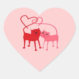Valentine Cars Heart Sticker