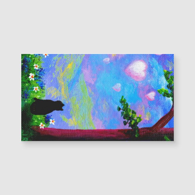 Valentine Cats Magnetkarte (Vorderseite)