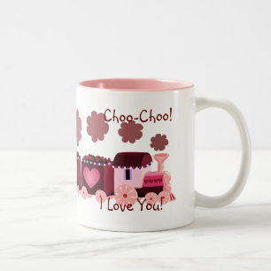 Valentine Choo-Choo Zug-Tasse Zweifarbige Tasse