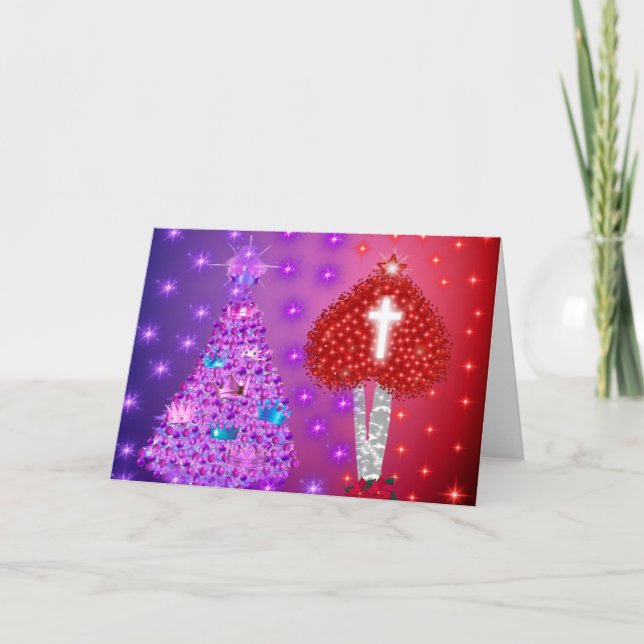 Valentine Christmas Grußkarte Karte (Vorderseite)