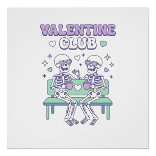 Valentine Club, Lustiger Valentinstag, Valentinsta Poster