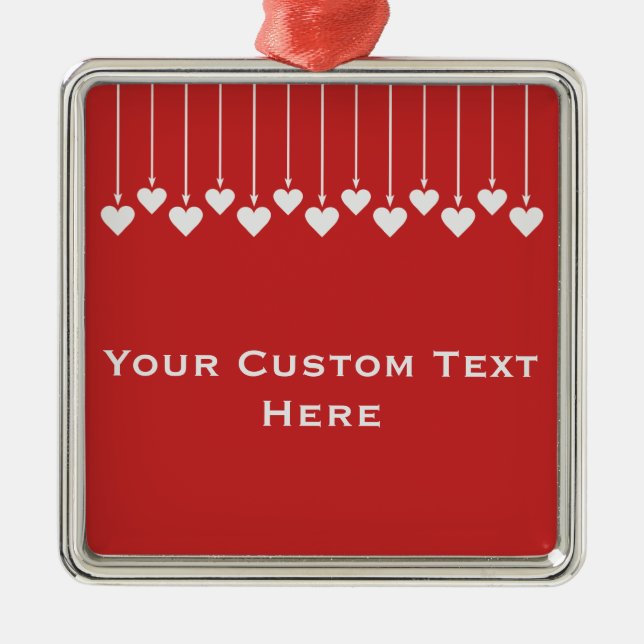 Valentine Coeur ornements personnalisés (Devant)