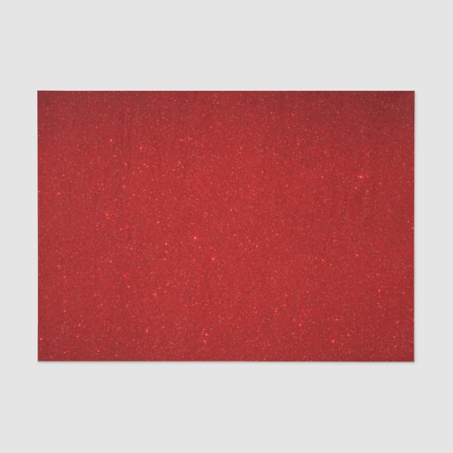Valentine Collection Schlicht Red Glitzer Seidenpapier (Vorderseite)