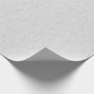 Valentine Collection Schlichter weißer Glitzer Geschenkpapier