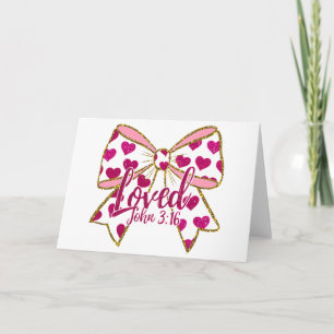 Valentine Coquette Christlich  Karte