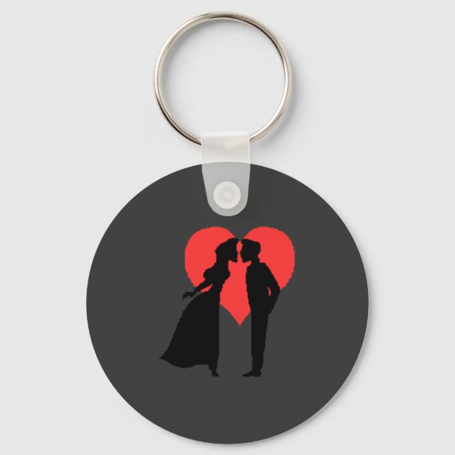 Valentine Couple Schlüsselanhänger (Vorderseite)