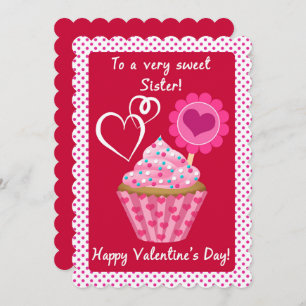 Valentine Cupcake für süße Schwester