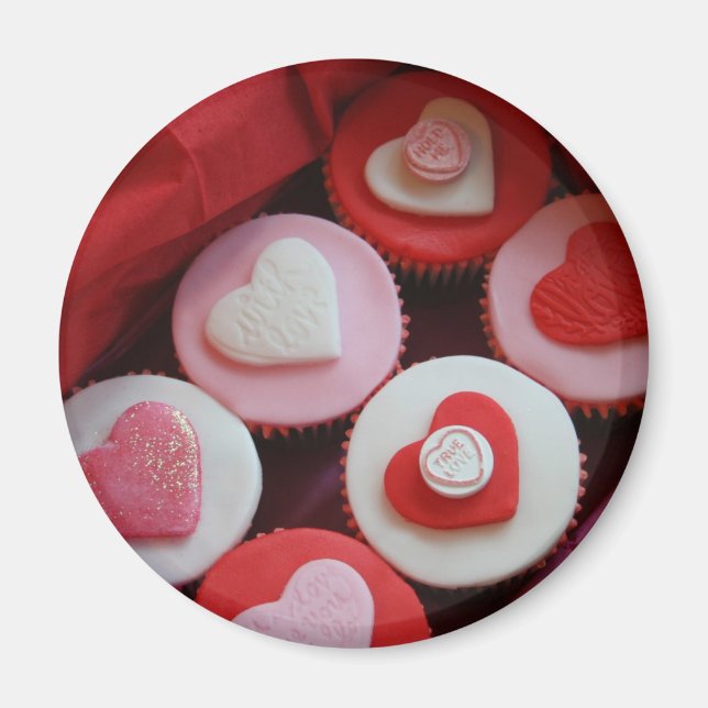 Valentine Cupcakes Magnet (Vorne)
