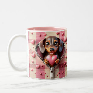 Valentine Dackel Tasse