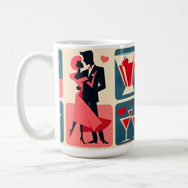 Valentine Dancing Couple Kaffeetasse (Links)