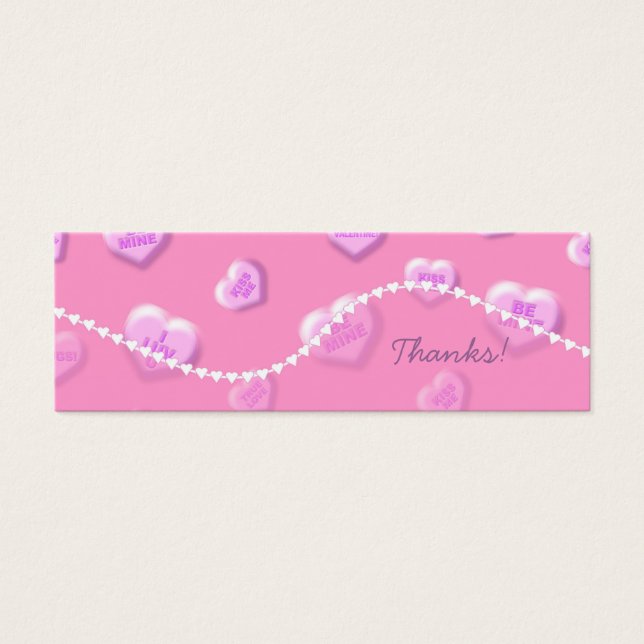 Valentine Danke Ihnen Tags (Vorderseite)