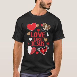 Valentine Day Christliches Geschenk Buffalo Karier T-Shirt