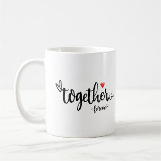 Valentine Day gibt für immer zusammen Kaffeetasse