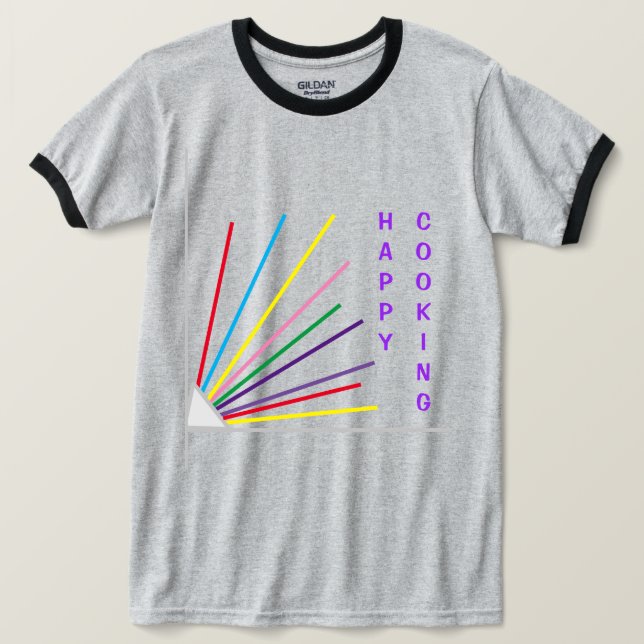 Valentine Day's Cook Gray T - Shirt (Design vorne)