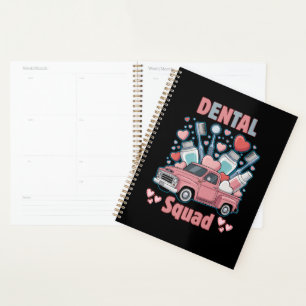 Valentine Dental Squad Süßes Zahn-Team Planer