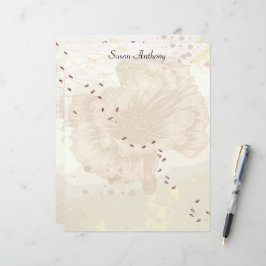 Valentine Distressed Floral Faded Papier fixe
