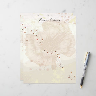 Valentine Distressed Floral Faded Papier fixe