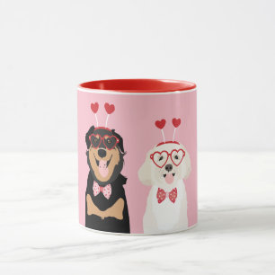Valentine Dogs Rottweiler Maltipoo Puppy Tasse