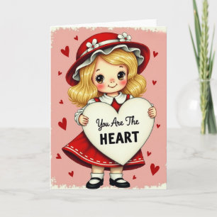 Valentine, du bist die Herz-Karte Karte