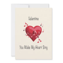 Valentine, du machst mein Herz singen