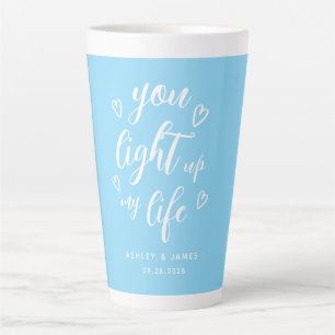 Valentine du zündest mein Leben blau an Milchtasse