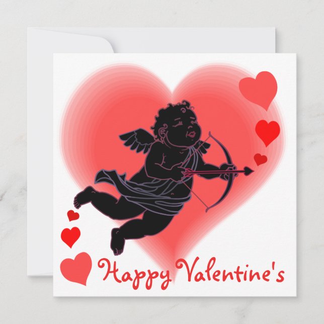 Valentine Einladungen Personalisierte Cupid Cards (Vorderseite)