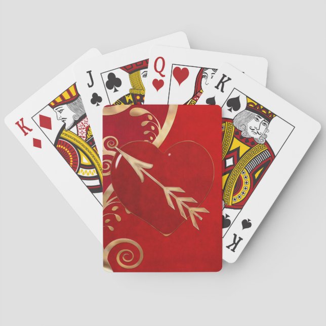 Valentine Elegance STRIP POKER LOVERS Spielkarten (Rückseite)