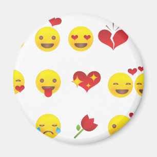 Valentine Emojis Magnet