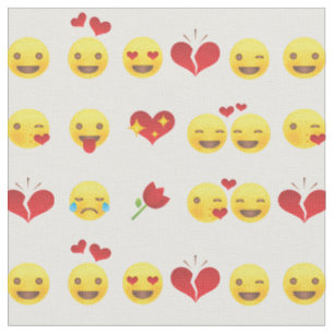 Valentine Emojis Stoff